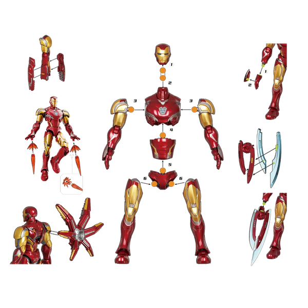 Marvel Infinity Saga Champion Class CC01 Iron Man MK85 Model Kit