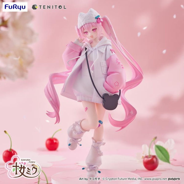 Vocaloid Tenitol Petit Sakura Miku (Cool Style) Figure