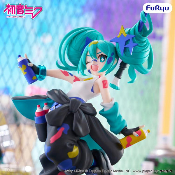 Vocaloid Muchute Hatsune Miku (Paint Girl Another Color Ver.) Figure