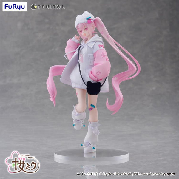 Vocaloid Tenitol Petit Sakura Miku (Cool Style) Figure