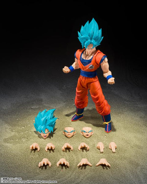 Dragon Ball Super S.H.Figuarts Super Saiyan God Super Saiyan Goku (Blue Power Transcending Limits) Action Figure